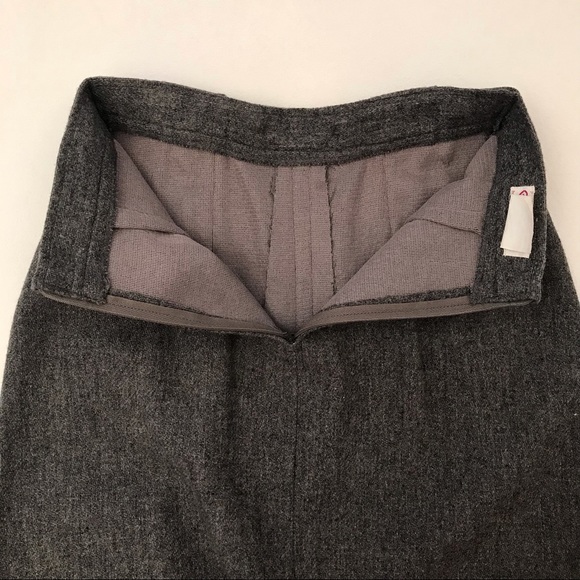 College Town Charcoal Wool Blend Skirt - Picture 10 of 14